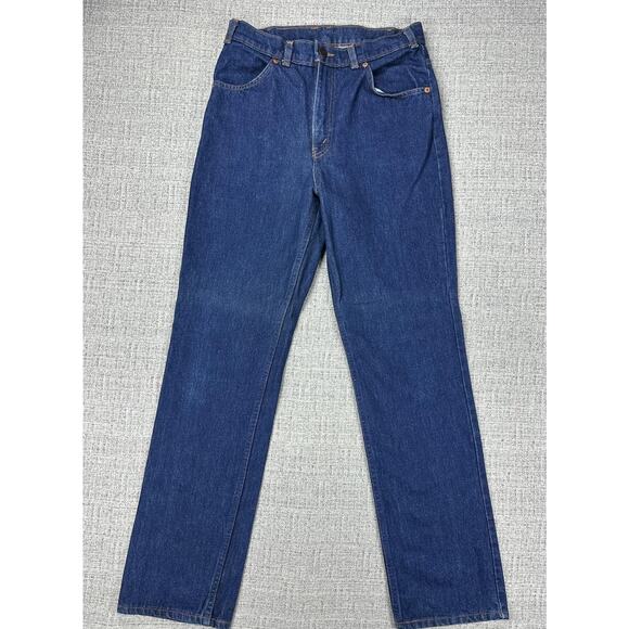 Vintage Levis 619 Jeans Mens 31x32 Blue Denim Straight Leg Orange Tab 90s - Picture 1 of 13